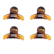 Soho® Mini Tortoise Hårklemmer - 4 pk